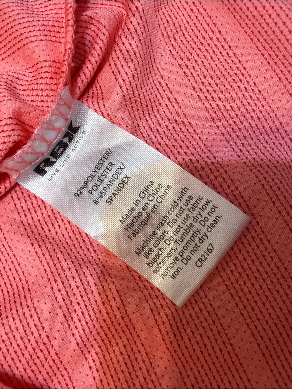 RBX Athletic Coral Pink Women's Short Sleeve Performance Tee Medium - Picture 3 of 6